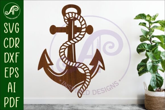 Anchor Cut out Wall Sign Svg Laser Cut