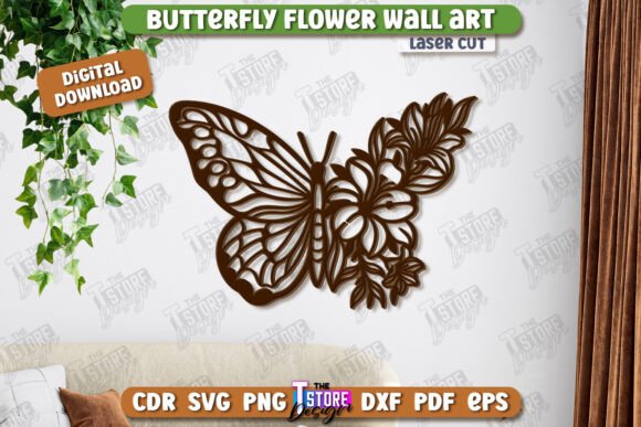 Butterfly Wall Décor Laser Cut Nature