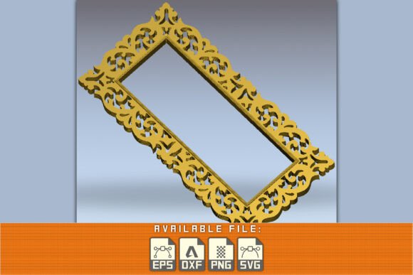 CNC Laser Cut Mirror Frame Graphic: Precision Meets Artistry