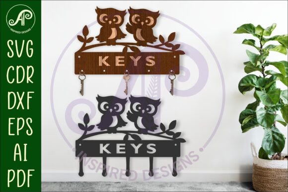 Cute Owls Key Holder Designs