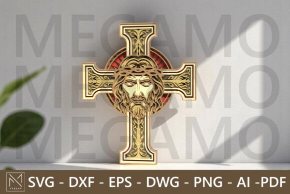 Jesus Cross Layered Laser Cut SVG: A Strategic Expression of Faith and Artistry