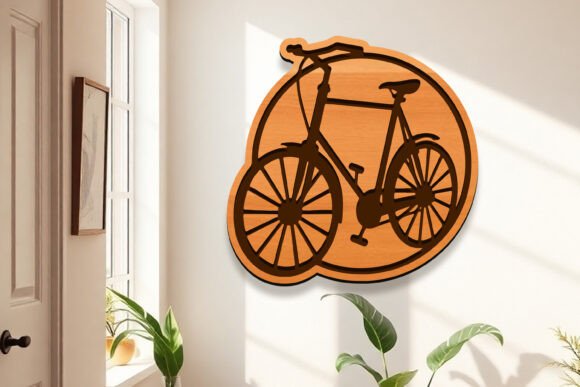 Laser Cut Bicycle Modern Wall Art: A Stylish Addition to Any Space