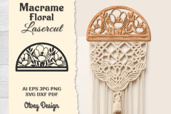 Macrame Frame Floral Lasercut: A Versatile Creative Tool for Designers and Crafters