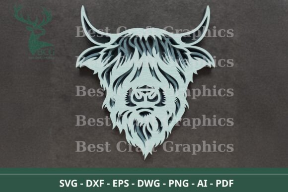 Multilayer Highland Cow Laser Cut File: A Practical Tool for Creative Workflows