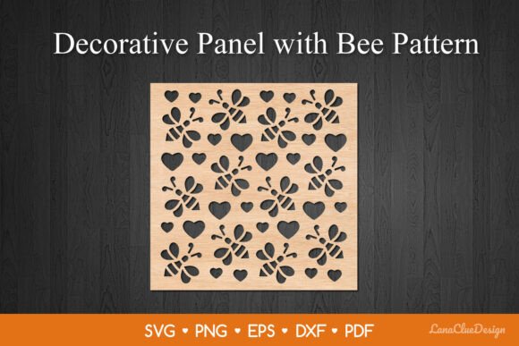 Square Decorative Panel with Bee Pattern: A Versatile Design Solution for Modern Spaces