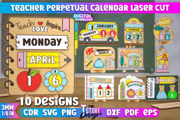 Teacher Perpetual Calendar Bundle CNC: A Practical Guide for Laser Cutting Enthusiasts